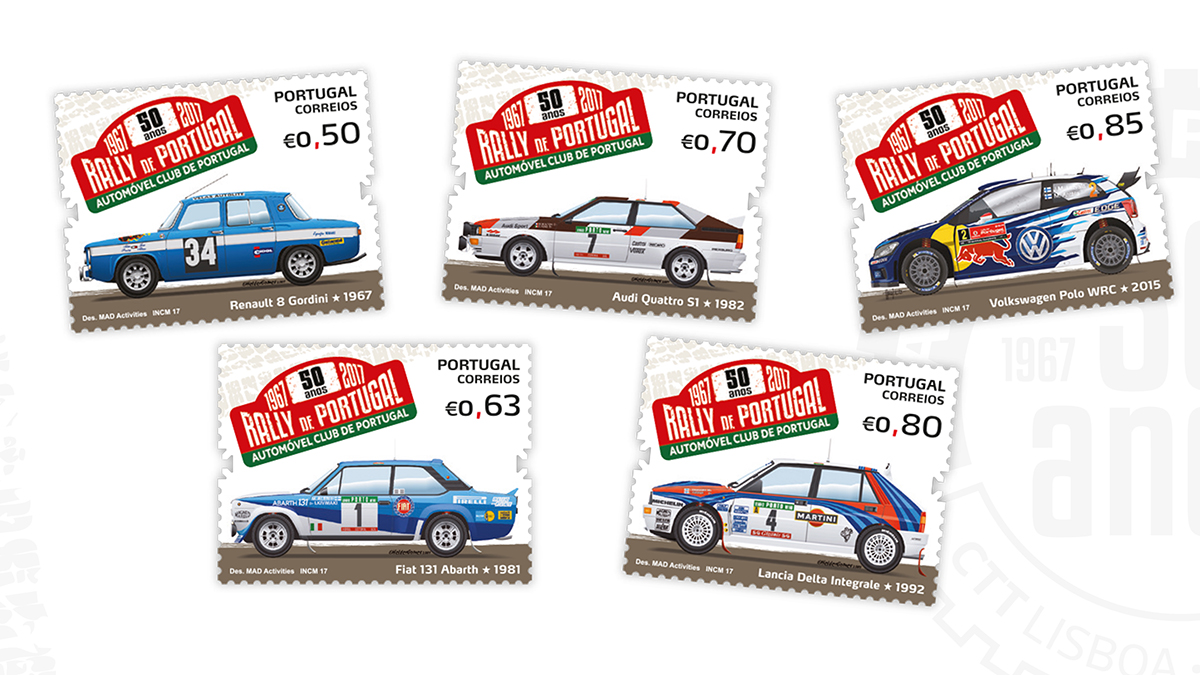 50 Anos de Rally de Portugal em selos